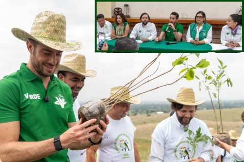 Pepe Couttolenc arranca en Oaxaca Campaña Nacional de Reforestación; plantarán 5 millones de arbolitos